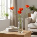 Vlčie maky umelé kvety oranžové 58cm–74cm 3ks | Floristik24.sk
