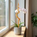 Kolík na orchidey, plastový, oranžový, pomôcka na lezenie orchideí, V64 cm | Floristik24.sk