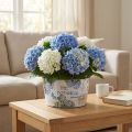 Kvetináč na kvetiny hortenzie okrúhly plastový Ø21cm V11cm | Floristik24.sk