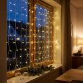 Svetelný záves 120 LED svetelná reťaz teplá biela 100×180cm | Floristik24.sk