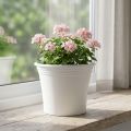 Plastový hrniec “Irys” biely Ø25cm V21cm 1 ks | Floristik24.sk