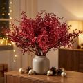 Eukalyptový ker červený umelá rastlina eukalyptus 28cm 3ks | Floristik24.sk