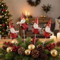 Vianočný trpaslík ozdobný špunt trpaslík Santa Claus 7cm 4 ks | Floristik24.sk