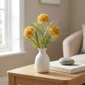 Umelé kvety Žltá Allium Dekorácia Okrasná cibuľa 34 cm 3 ks v zväzku | Floristik24.sk