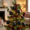 Mini Tree Balls Čierny netrieštivý plast Ø3cm 14ks | Floristik24.sk