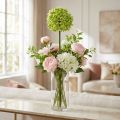Okrasné allium, hodvábny kvet, umelá cibuľka zelená Ø20cm L72cm | Floristik24.sk