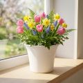 Plastový kvetináč „Irys“ biely Ø17cm V14cm 1 ks | Floristik24.sk