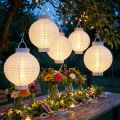 Lampáš LED so solárnym 20cm bielym | Floristik24.sk
