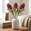 Umelé kvety Skimmie bordová Skimmia Japonica suchý vzhľad 59 cm 3 ks | Floristik24.sk