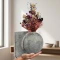Sušené kvety fialová ďatelina slamené kvety ľanový kôpor 35cm 150g | Floristik24.sk