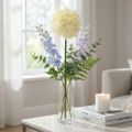 Umelá Allium krémová biela okrasná cibuľa Ø18cm L90cm | Floristik24.sk