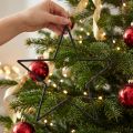 Veľké čierne trblietavé závesné hviezdy, Ø24cm, vianočné a párty dekorácie, sada 6 kusov | Floristik24.sk
