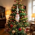 Korenie na stromček sklenené Santa Claus Korenie na vianočný stromček 34cm | Floristik24.sk