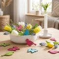 Bodová dekorácia drevený vtáčik motýľ rôzne farby 2cm | Floristik24.sk