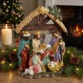 Vianočný betlehem s figúrkami Vianočný betlehem 15,5×7×20cm | Floristik24.sk
