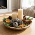 Sweetgum šišky prírodné prané biele 250g | Floristik24.sk