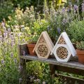 Hmyz Hotel Honeycomb Bee Hotel Wood White Natural H18,5cm 2ks | Floristik24.sk