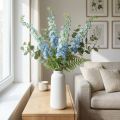 Umelý Larkspur Modrý Umelý kvet Delphinium 130cm | Floristik24.sk