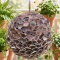 Ozdobná gulička mušlí dekorácia na zavesenie námornej dekorácie Ø18cm | Floristik24.sk