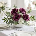 Pena Rose Fialová Ø15cm 4 ks | Floristik24.sk