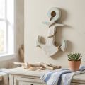 Kotva Deco Wood Maritime Deco White Blue 42cmx25cmx3,5cm | Floristik24.sk