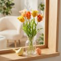 Umelé tulipány pre štýlovú dekoráciu obývačky a jarné príležitosti, 53 cm | Floristik24.sk