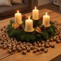 Zlaté jesenné plody, slávnostné jesenné dekorácie, prírodné dekoratívne žalude, adventná dekorácia Ø1,5 – 2,5 cm D1,5 – 3 cm 300 g | Floristik24.sk