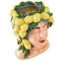 Floristik24 Žena busta kvetináč s citrónovou dekoráciou stredomorská výška 29 cm