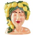 Floristik24 Žena busta kvetináč s citrónovou dekoráciou stredomorská výška 29 cm
