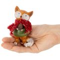 Dekoratívna líška so šatkou a šiškou, 10 cm, 2 kusy | Floristik24.sk