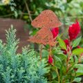 Floristik24 Záhradný kolík hríb hrdza muchovník jesenná dekorácia záhradka 47cm