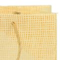 Floristik24 Darčekové vrecúška tkaný papier vanilka oranžová ružová 20×10×10cm 6ks