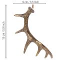 Rustikálne prívesky z parožia na stenu alebo stromček, 15 cm, 6 kusov | Floristik24.sk
