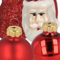 Floristik24 Mini vianočná dekorácia figúrky a gule rôzne sklo 3cm 9ks