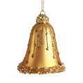 Floristik24 Sklenený zvonček ozdoba na stromček Vianočný zvonček 8,5cm 2ks