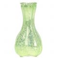 Floristik24 Sklenená váza sedliacka strieborná zelená H11cm 6ks