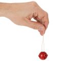 Dekoratívne prívesky v tvare zvončeka s motívom hviezdy, 3 cm, 9 kusov | Floristik24.sk