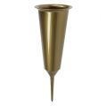 Floristik24 Náhrobná váza zlatá 33cm