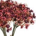 Floristik24 Gypsophila umelé červené umelé kvety jesenné 29,5cm 18ks