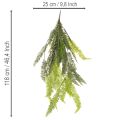 Umelá papraď, ozdobná vetvička papradia na prilepenie a zavesenie, 118 cm | Floristik24.sk