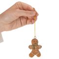 Dekoratívne ozdoby v tvare perníkového mužíka na vianočný stromček, 6 cm, 12 kusov | Floristik24.sk
