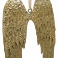 Floristik24 Anjelské krídlo Deco prívesok Vianočný zlatý 14,5×9cm 4ks