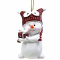 Floristik24 Vianočná ozdoba na stromček snehuliak na zavesenie 8cm 4ks