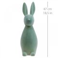Floristik24 Ozdobný zajačik dekoratívny veľkonočný zajačik strakatý šedozelený V47cm