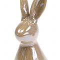 Floristik24 Deco králik hnedý perleť 15,5cm 2ks