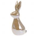 Floristik24 Deco králik hnedý perleť 15,5cm 2ks