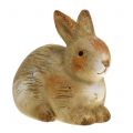 Floristik24 Keramický králik príroda 7cm x 8cm 6ks