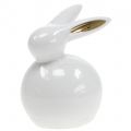 Floristik24 Veľkonočná figúrka králik biele zlato 8,5cm 4ks