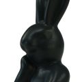 Floristik24 Králik premýšľajúci malý králik poprsie čierne 6×4×10,5cm