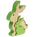 Floristik24 Dekoračný drevený králik s dieťaťom 9cm rôznofarebné 6ks